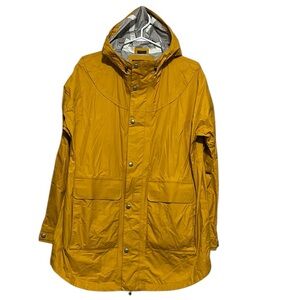 Burton Women’s Jacket Size Medium DryRide Yellow Snowboard Ski Hooded Nylon READ